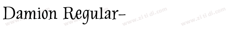 Damion Regular字体转换